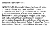 Sriracha Horseradish Squeeze